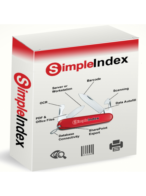 SimpleIndex Document Scanning and OCR Tool
