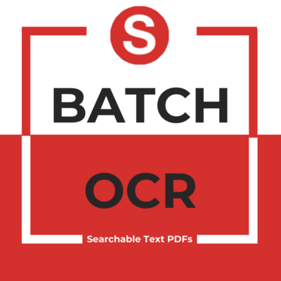 Batch OCR for Full Text Conversion AND Searchable PDF